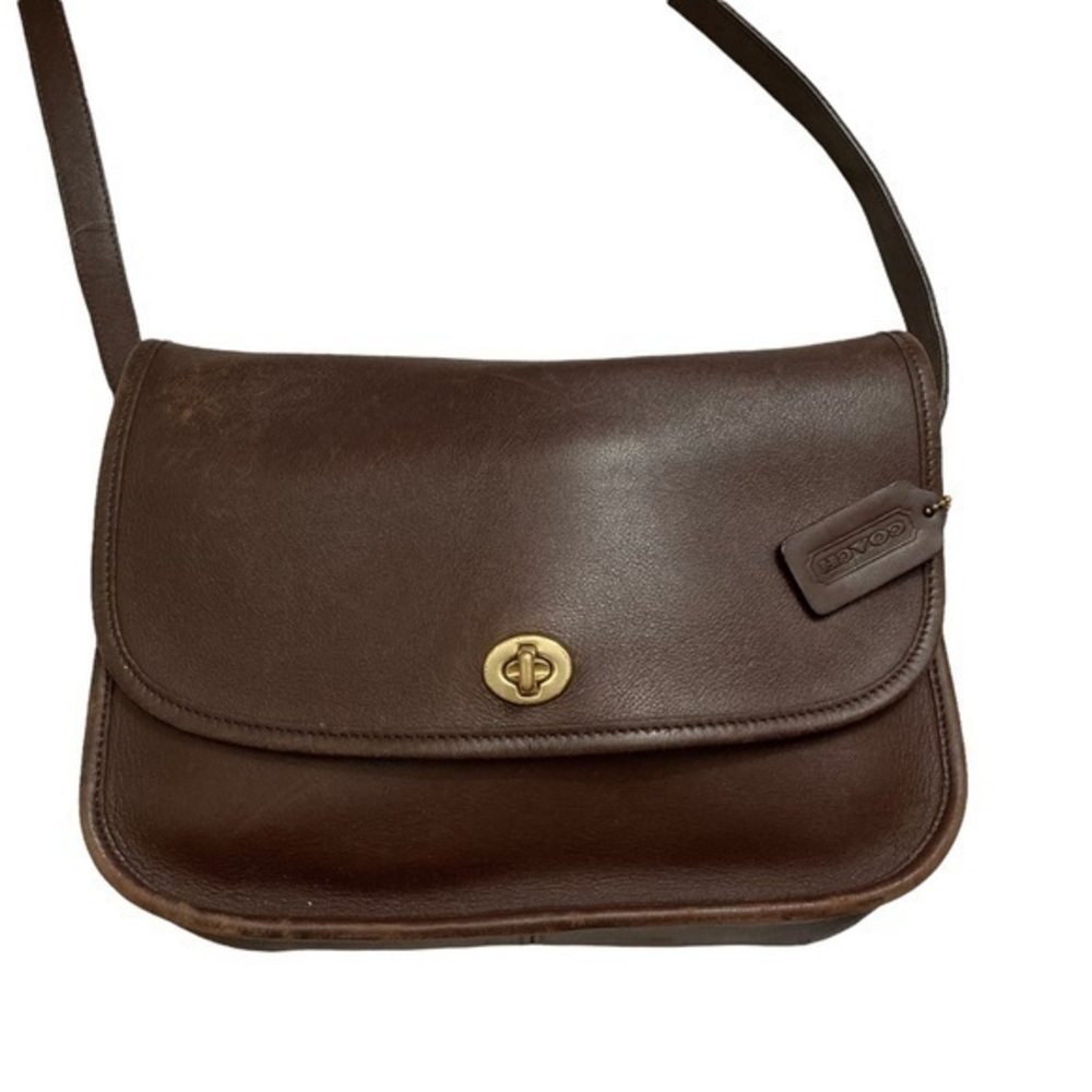Coach 9790 vintage brown leather city bag Dominican Republic